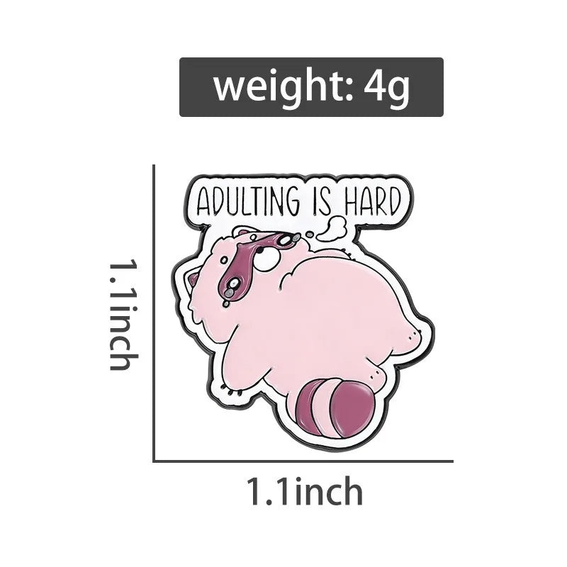 Sleeping Little Panda Metal Enamel Brooch Cute Cartoon Animal Lapel Pin Lazy Red Panda Badge Fashion Jewelry for Backpack Clothe Qme