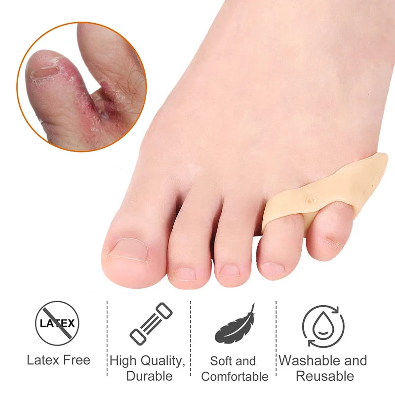 Gel Pinky Toe Separator Spacer Soft Little Guard Daily Foot Comfort Qme