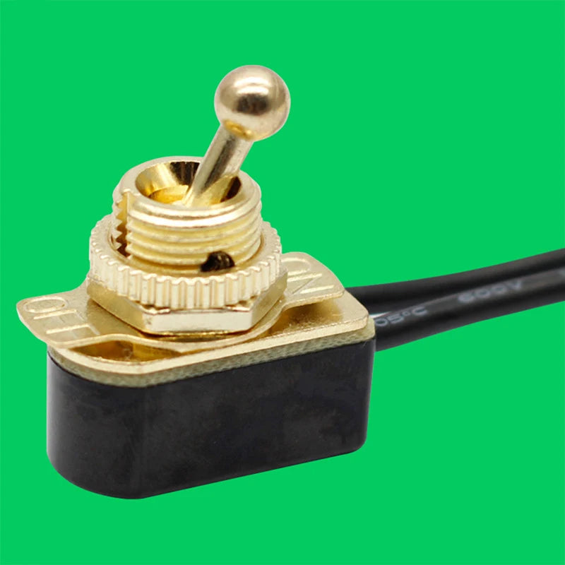 1Pc AC 250V 6A On/Off Prewired Standard Toggle Switch With Wire Cable MT-2021 SPST Contacts Switch Electrical Equipment. Qme 1pc
