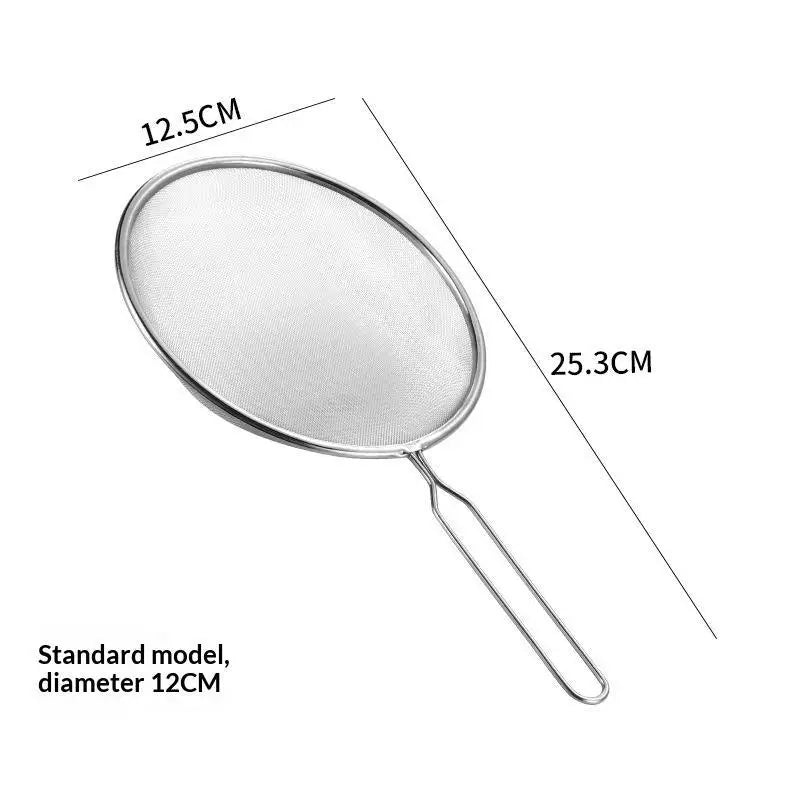 Rgonomic Kitchen Strainer Christmas Recipes Non-slip Handle Hook Qme A