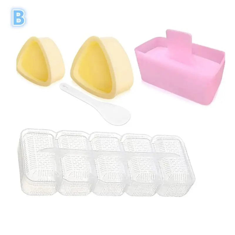 CC11Onigiri Mold Home Kitchen Food Utensils 4- Sushi Press Convenient Qme B
