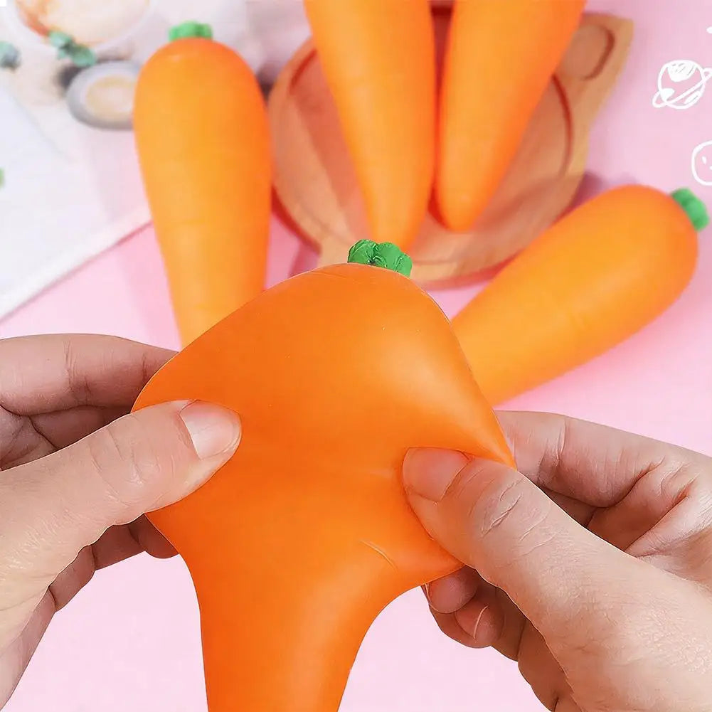 Carrot Squishy Toy Soft Slow Rising Stress Relief Fidget Toys Kids Qme