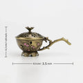 Plum Blossom Incense Burner Handle Retro Hollow Out Stick Zinc Alloy Qme 1PC