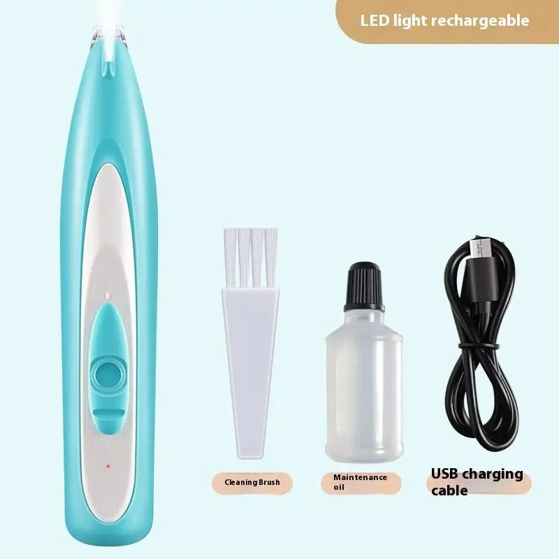 USB Rechargeable Pet Foot Grooming Razor Hair Trimmer Dog Cat Qme A10