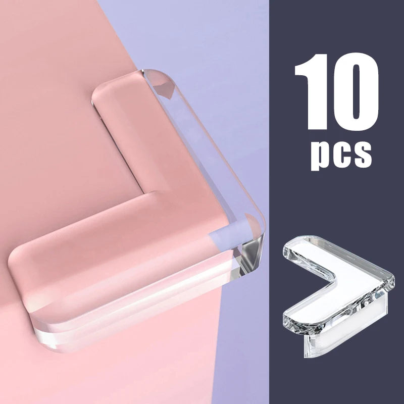 10PCS Clear Anti-collision Coffee Table Furniture Corner Protectors Children's Soft Corner Sheathing Living Room Home Decor Qme 754026634234