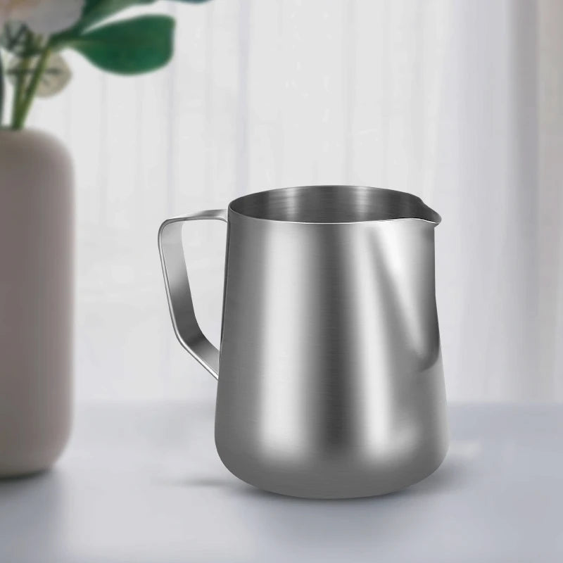 Coffee Milk Frothing Pitcher Stainless Steel Espresso Steaming Barista Latte Frother Cup Cappuccino Milk Jug Cream Froth Pitcher Qme