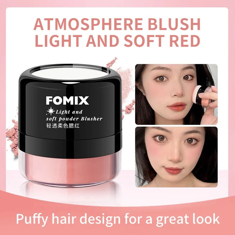 FOMIX Loose Powder Air Cushion Blush Long Last Pigment Soft Misty Qme