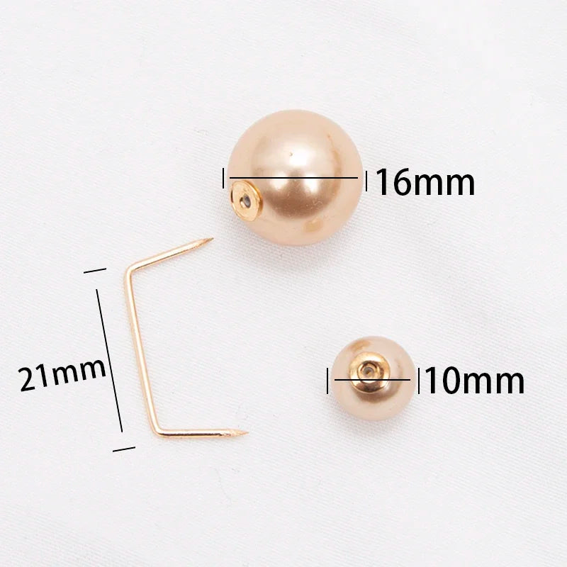 Double Pearl Brooch Pins Anti-fade Exquisite Elegant Brooches Women Qme