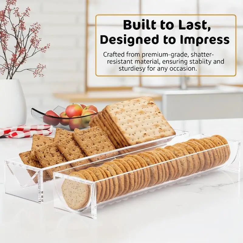 Acrylic Dessert Tray European Wedding Party Picnic Home Office Snack Qme
