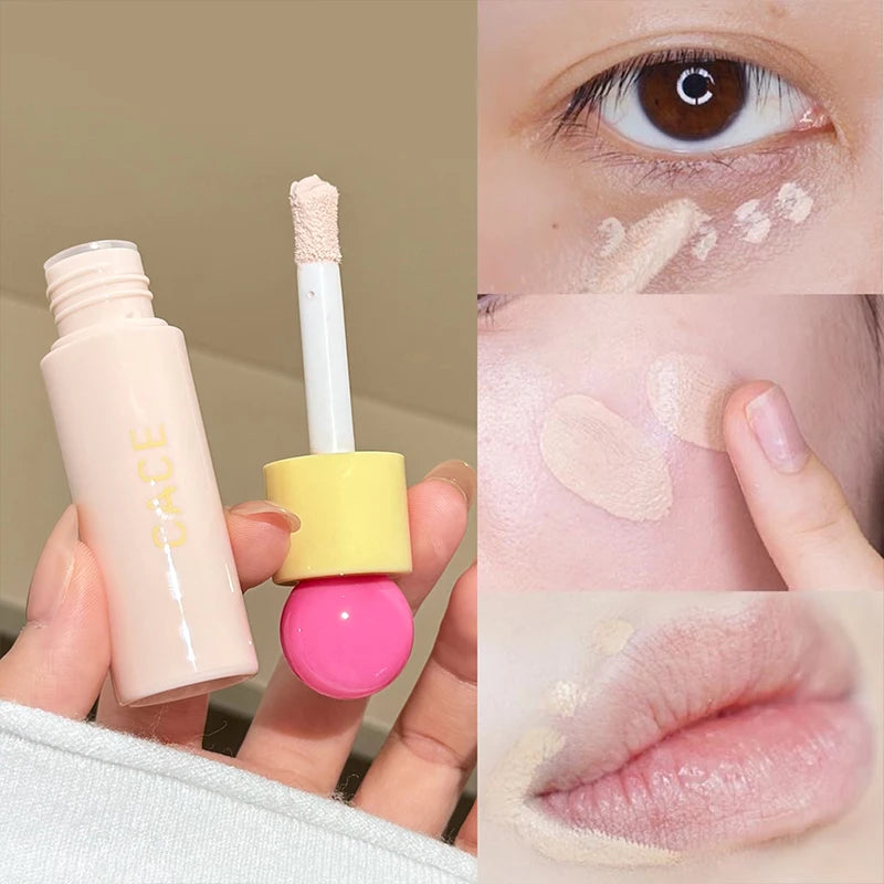 CACE 3 Colors Liquid Concealer Moisturizing Waterproof Full Cover Face Acne Dark Circles Concealer Cream Nourishing Cosmetics Qme