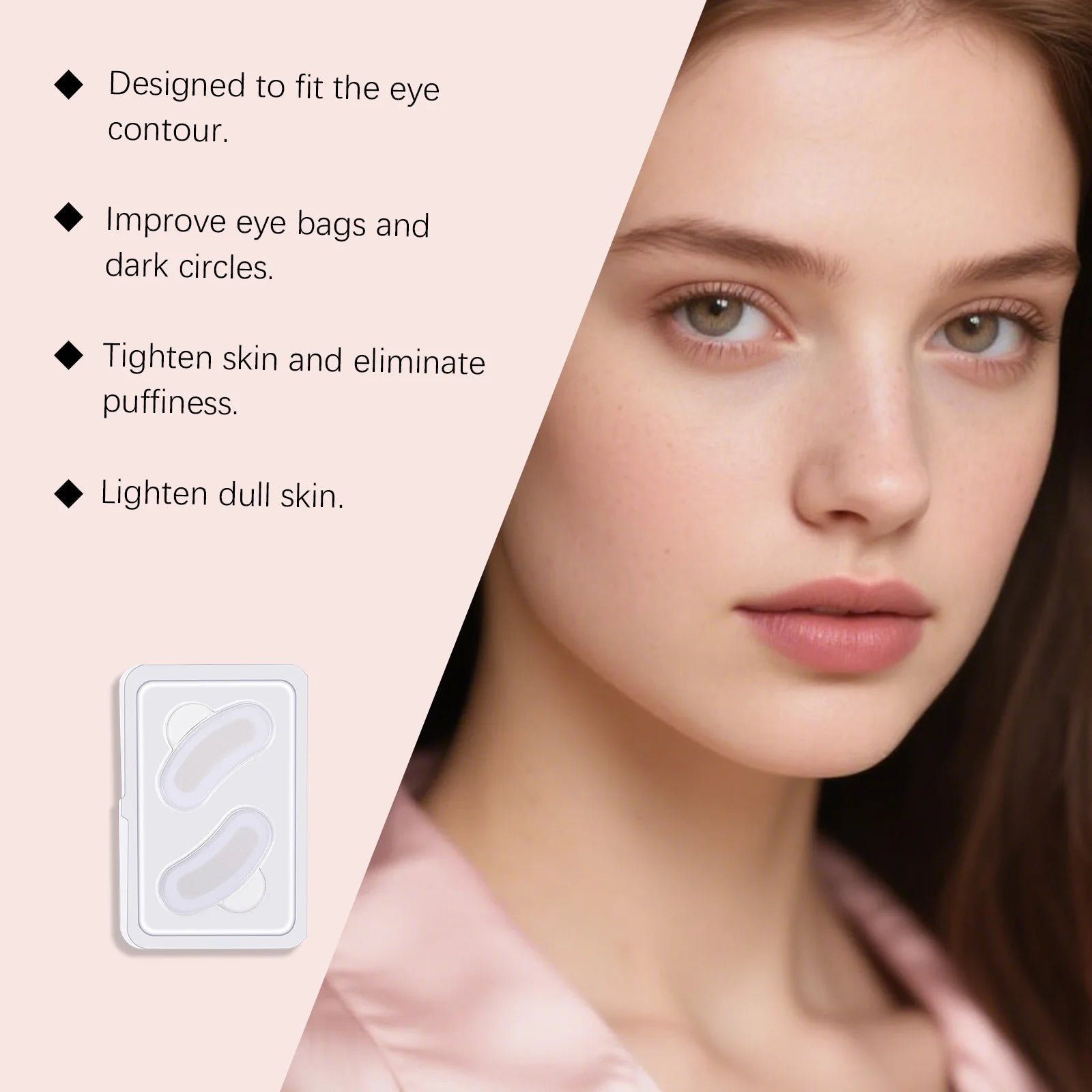 0.25mm Retinol Microneedle Eye Patches Mask Reduce Dark Circle & Eye Bags Anti-Aging Firming Patches Forehead & Smile Line Patch Qme