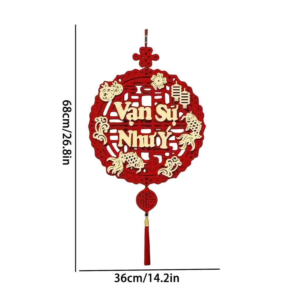 Vietnamese Year Ornaments 2026 Wall Couplets Decorations Festival Qme A
