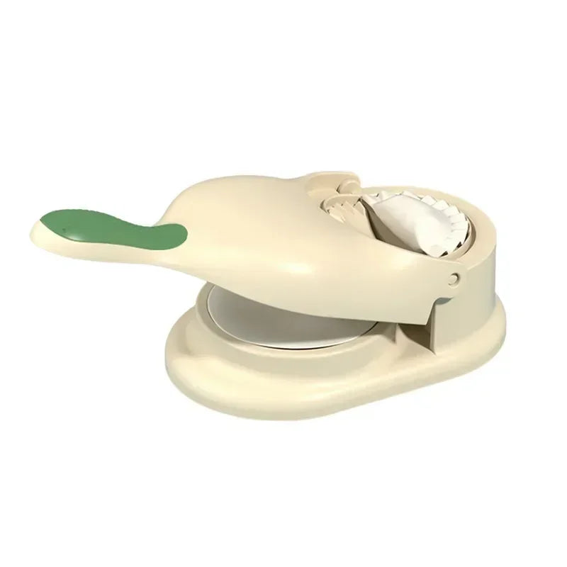 2 In1 Dumpling Maker DIY Wrapper Presser Dough Pressing Ideal Home Qme white