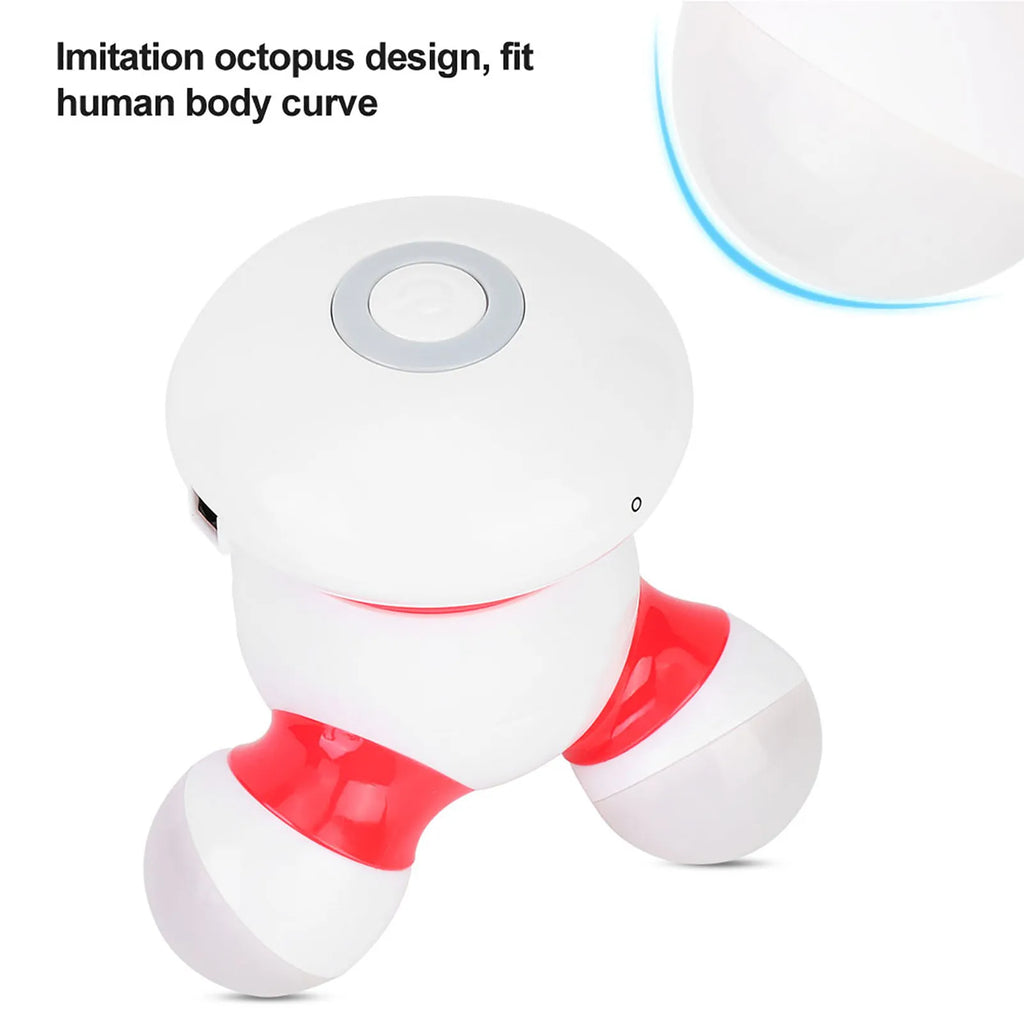 Body Massager Electronic USB Handheld Mini Body Massager Gentle Vibration Massager with LED Light Qme
