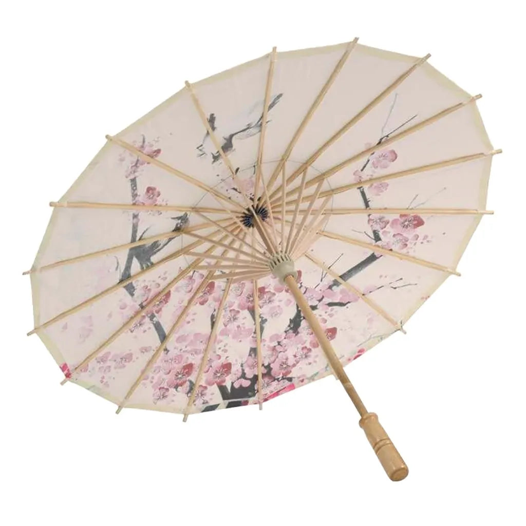 Silk Cloth Umbrella Chinese Ancient Dance Umbrella Decorative Umbrella Chinese Style Oil Paper Classical Style Umbrella Qme