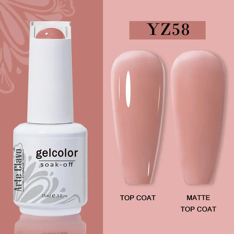 Arte Clavo Jelly Gel Polish Translucent Manicuring UV Nail Semi
