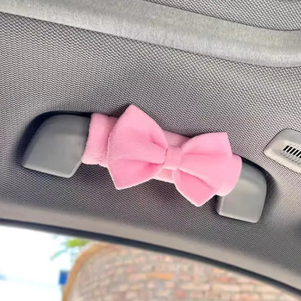 Bow Tie Car Handle Protector Cover Cute Roof Armrest Protective Qme