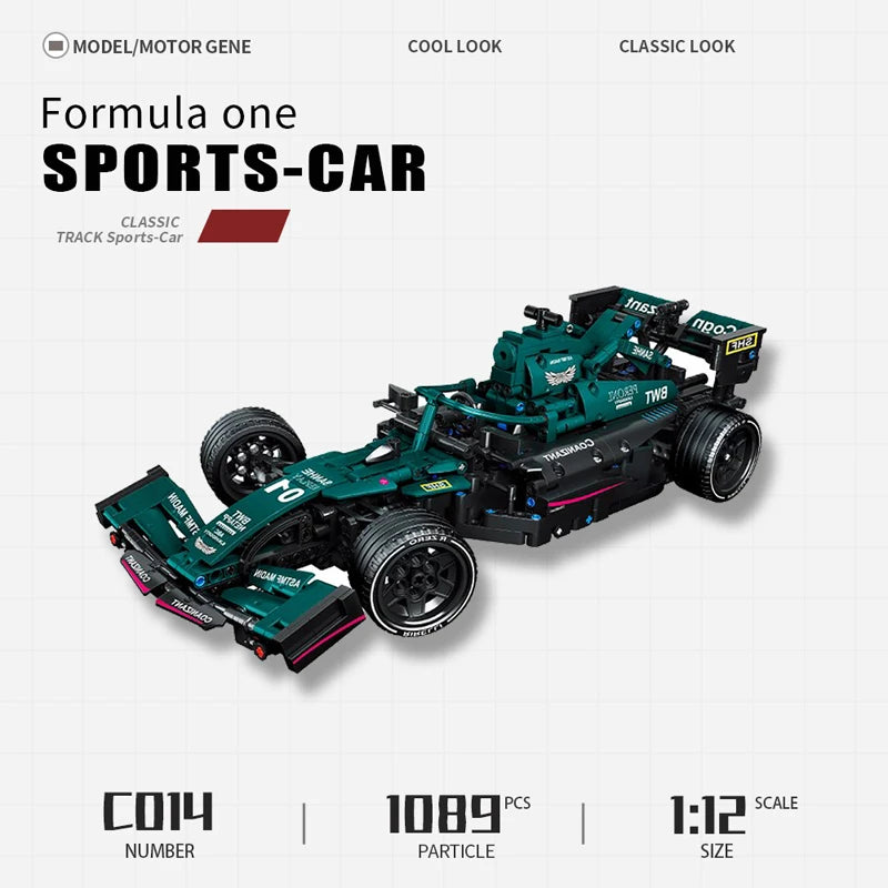 High-tech Building Blocks Remote Control Super Racing Car Moc Bricks RC Technical Model Toy Creative Expert Kids Birthday Gifts Qme Black(static model)