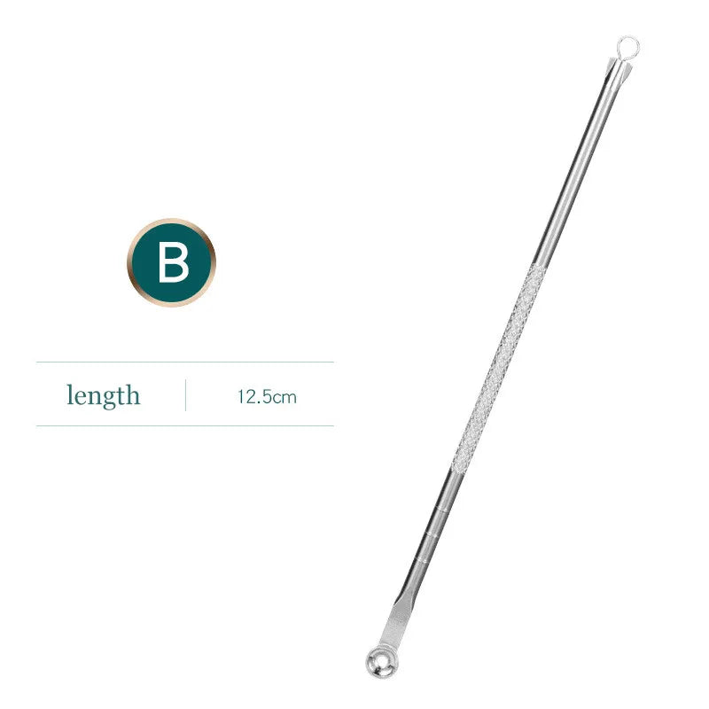 1PC Blackhead Acne Needle Stainless Steel Acne Remove Tweezer Blackhead Extractor Pimple Tweezer Face Pore Cleanering Care Tool Qme
