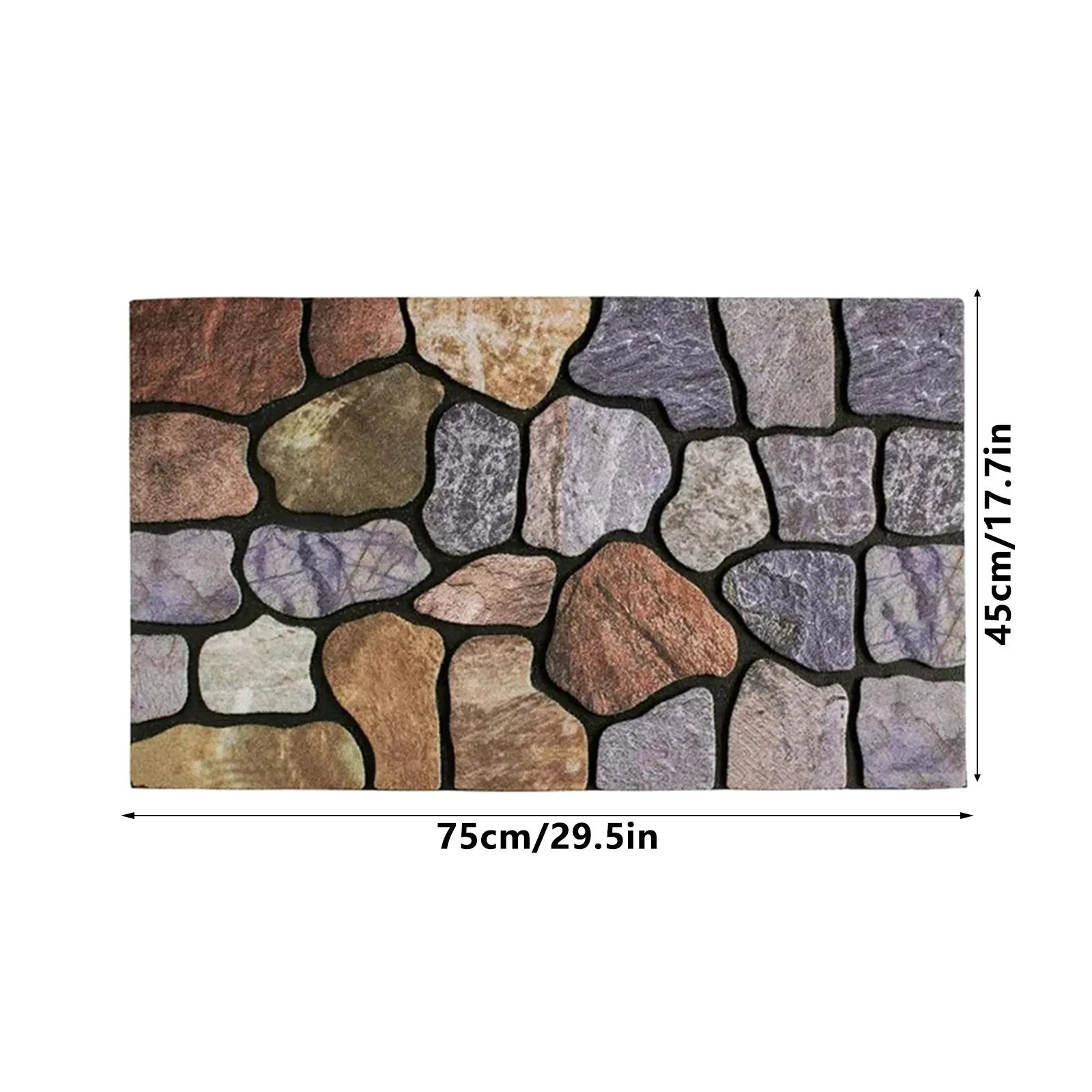 Outdoor Welcome Mat At The Front Door Entrance Non Slip Rubber Doormat Heavy Doormat Shoes Scraper Indoor Low-key Floor Mat Qme