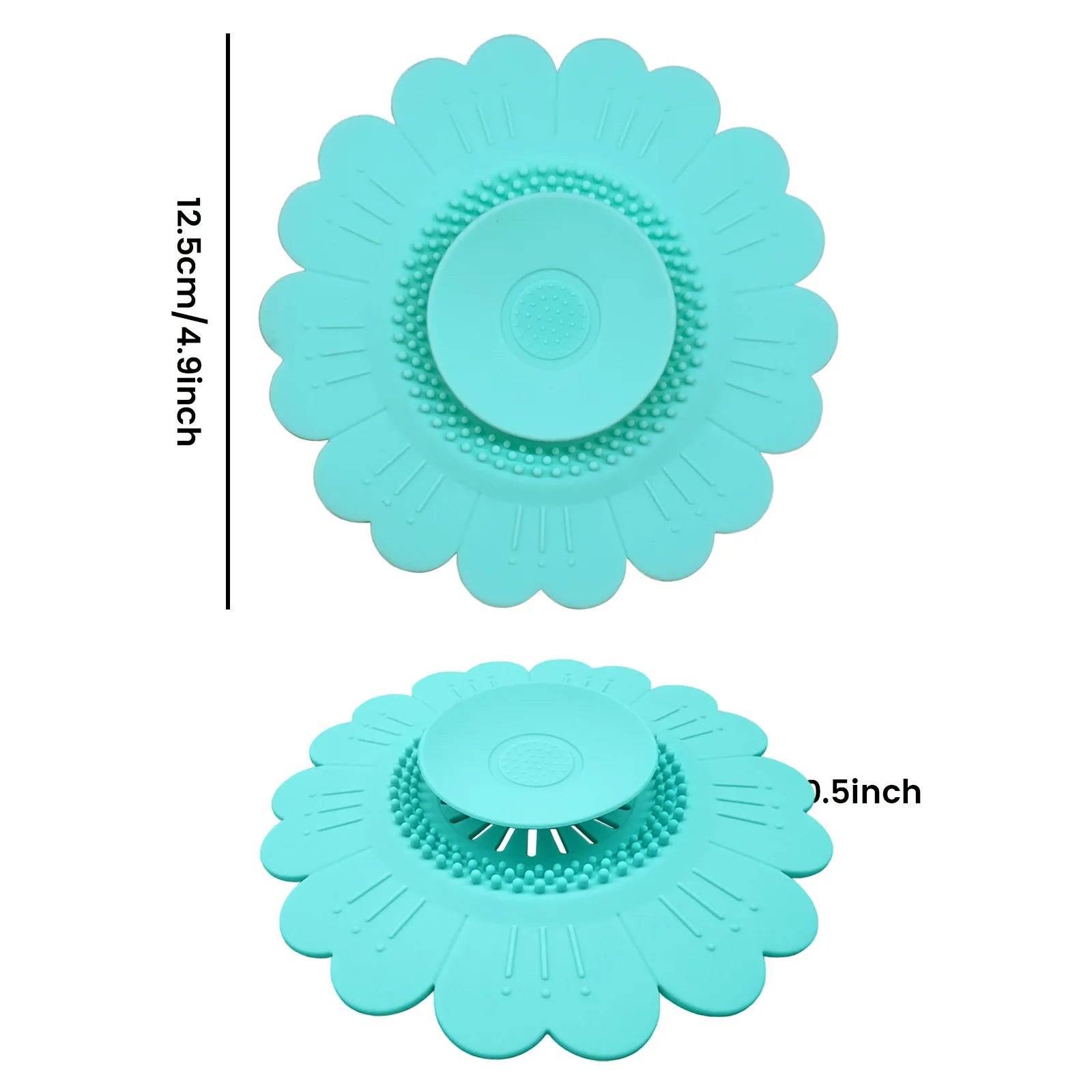 Silicone Drain Protector Pad Stops Hair Clogs Bad Smells Flexible Qme green