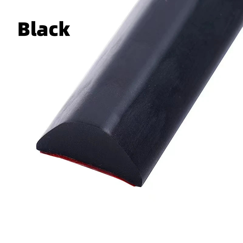 New Silicone Bathroom Water Stopper Dry Wet Separation Sealing Strips Self-adhesive Shower Drain Splash Prevention Water Dam Qme Black 150cm