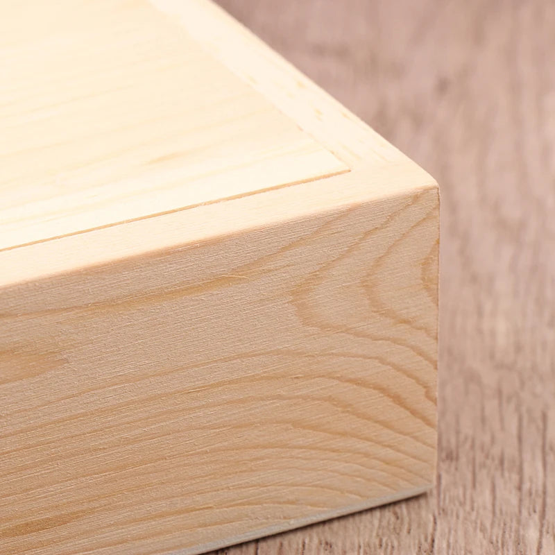 Wood Jewelry Box Storage Home Decoration Wooden Unfinished Slide Qme onesize