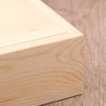 Wood Jewelry Box Storage Home Decoration Wooden Unfinished Slide Qme onesize