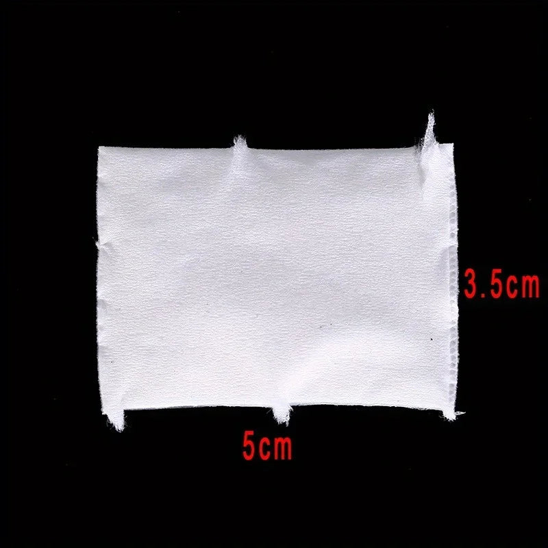 Nail Art Wipe Paper Towel - Disposable, Formaldehyde-Free Nail Remover Gel Cleaning Sheets, Single Use Manicure Tool Accessory Qme