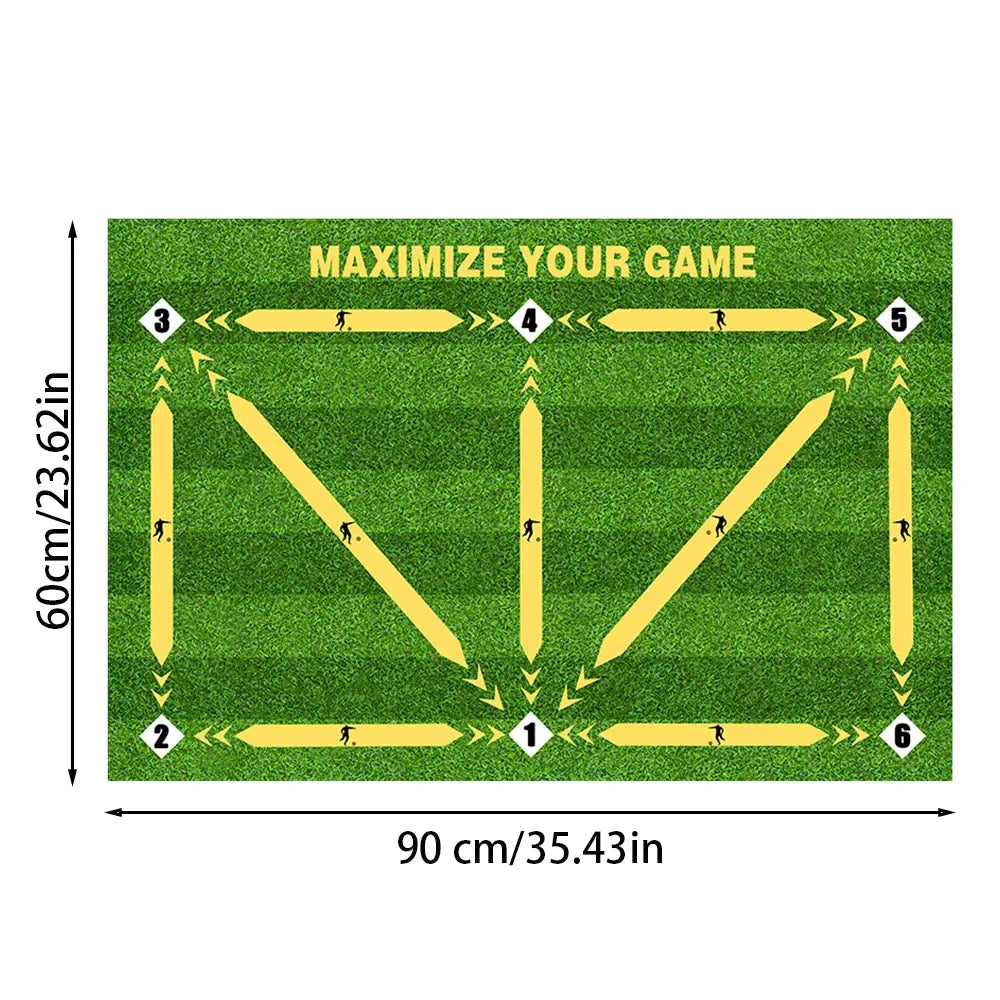 Football Training Mat Rug Dribbling Futbol Voetbal Mats Carpet Kids Qme