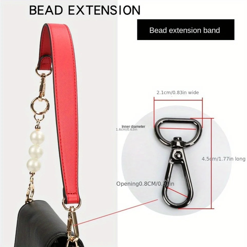 Advanced Detachable Leather Handbag Straps, Hardware Buckle Accessories, DIY Diagonal Bag Handles, Leather Straps for Handbags. Qme