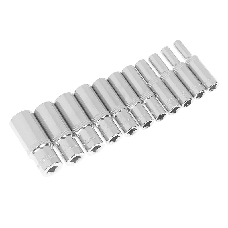 1 4-Inch Drive Metric Long Chrome Socket 6-Point Deep 4- Qme