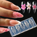 Silicone 3D Hibiscus Flower Nail Mold Resin Art DIY Designs Qme Default Title