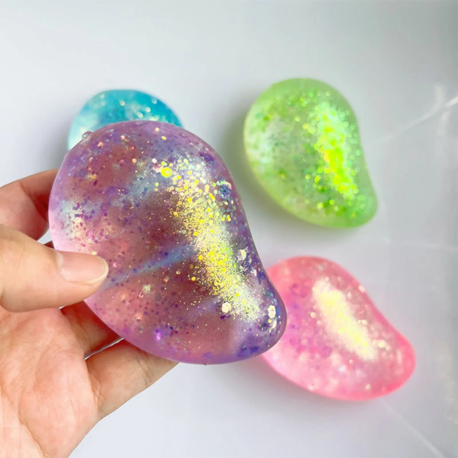 Simulated Mango Stress Ball Slow-rising Toy Fun Fidget Ball ASMR Sensory Anti Stress Relief Fidget Toys for Adults Home Decor Qme Purple One Size
