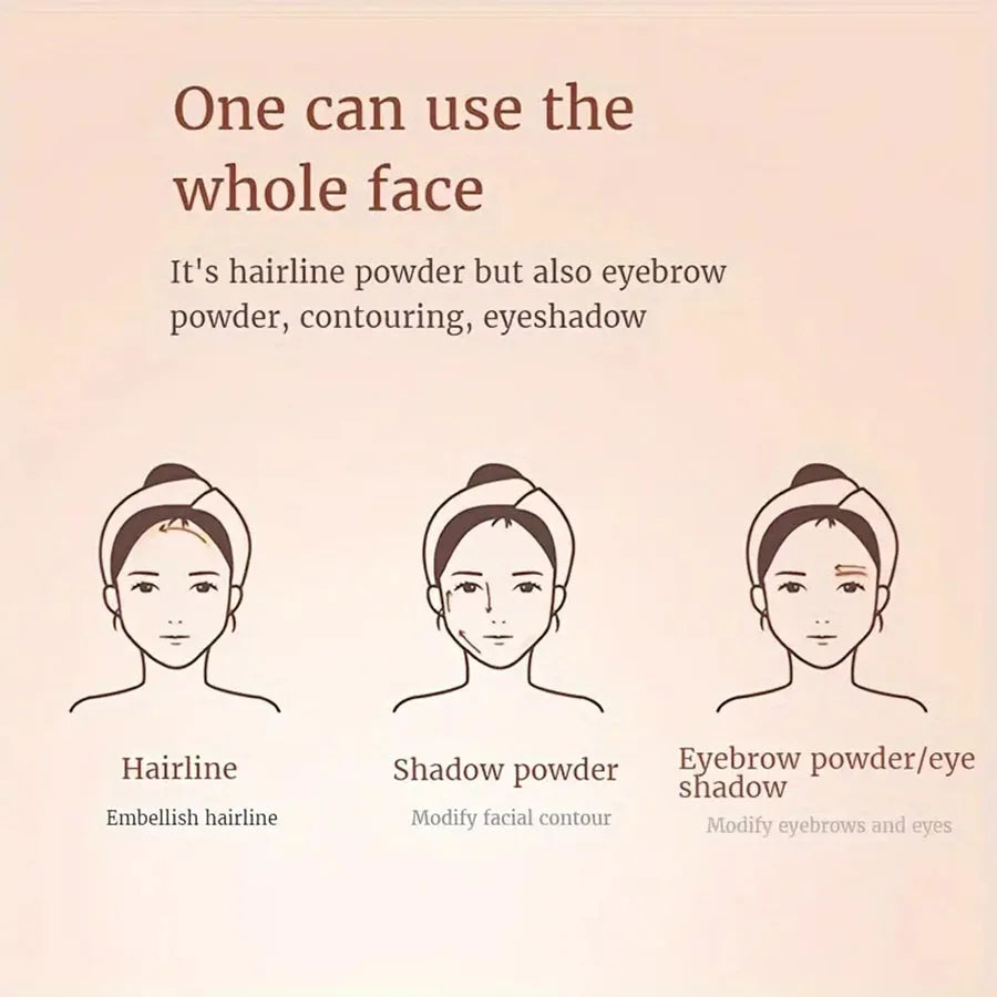 Refreshing Hairline Powder Waterproof Sweat Resistant Long-lasting Qme