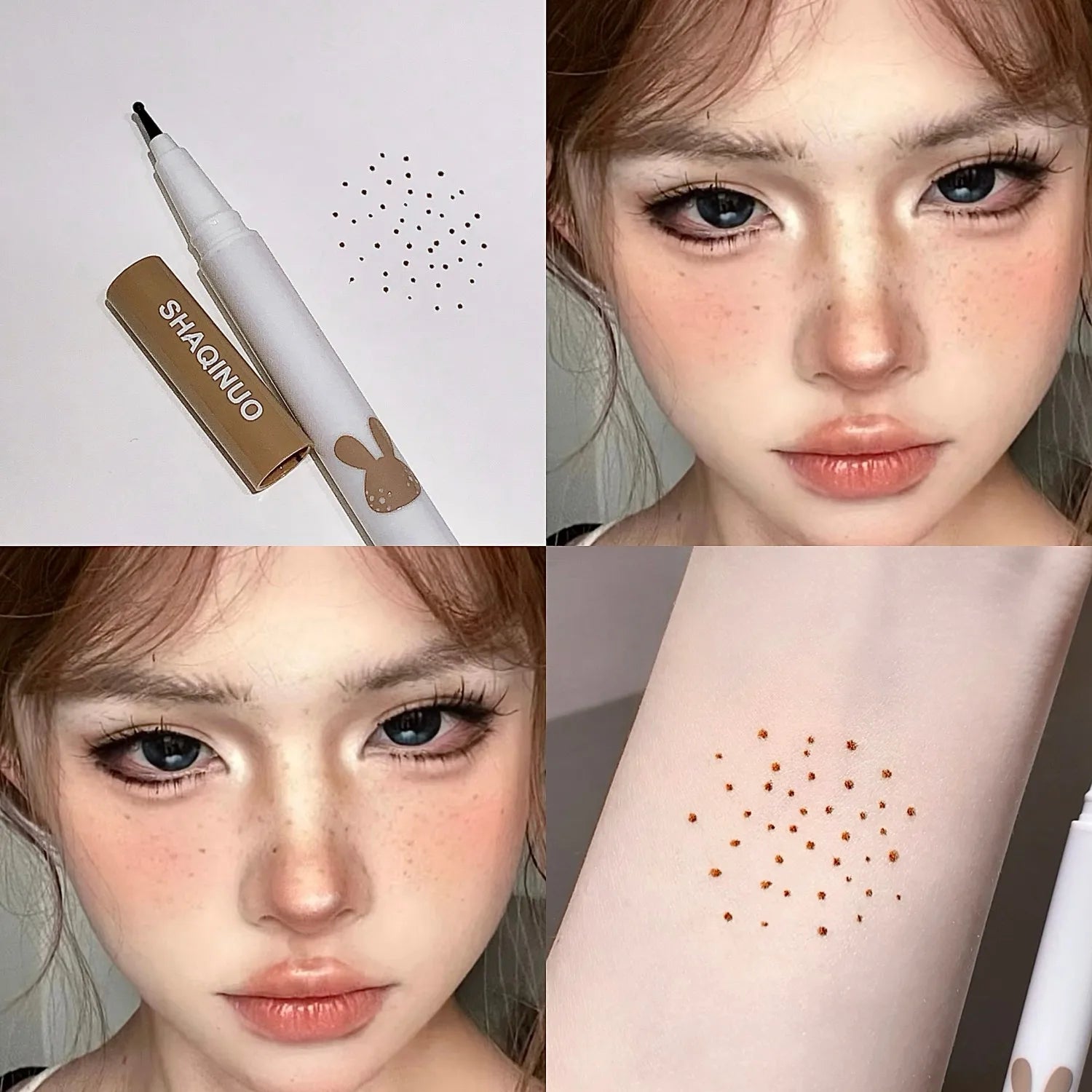 Face Freckles Pen SHAQINUO Natural Waterproof Lifelike Fake Long Qme S9132-01