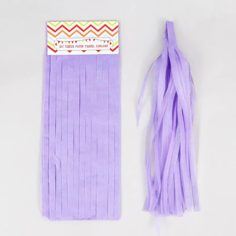 Valentine's Day Gradient 2-Meter Color Tassel Party Decoration Qme P Purple