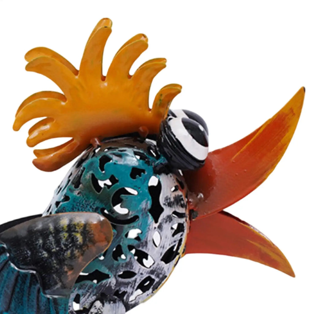 Outdoor Bird Decor Animal Yard Decorations Funny Big Eyes Mouth Qme