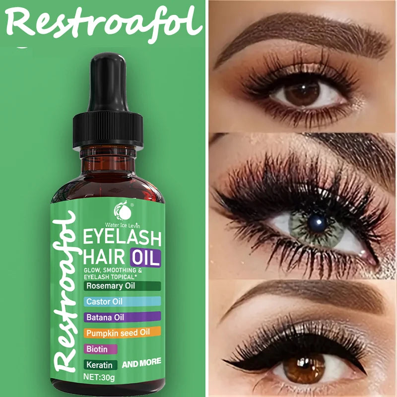 Plant-Based Castor Oil, Rich in Castor Seed Oil, Suitable for Eyelashes, Hair, and Nails, Deeply Moisturizing, Easy to Absorb, Non-Irritating, Suitable for Both Men and Women Qme