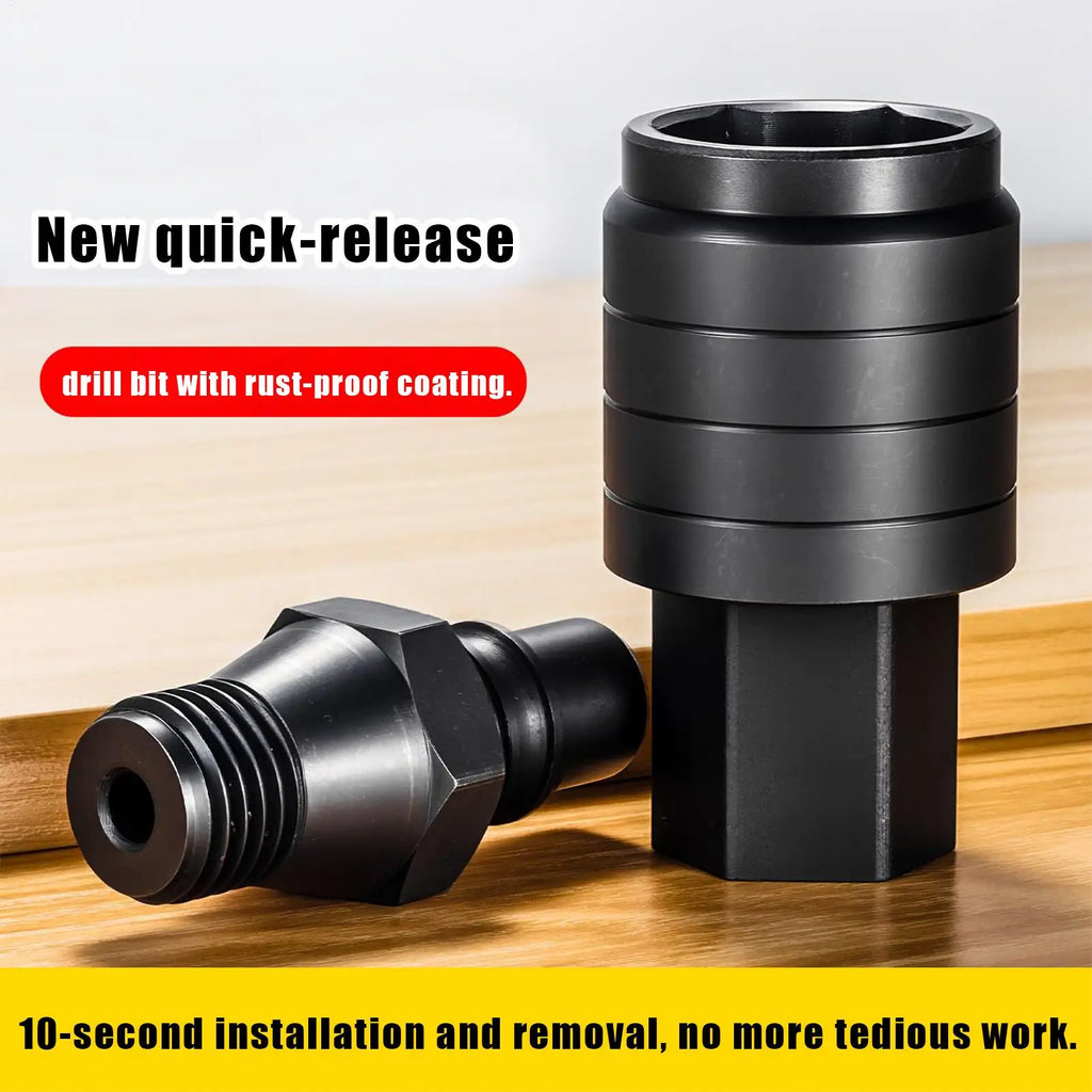 Drill Chuck 2 Pieces Female Male Quick Drill Adapter Industrial Bit Connector For Garage Plumbing Projects Home Improvement Qme