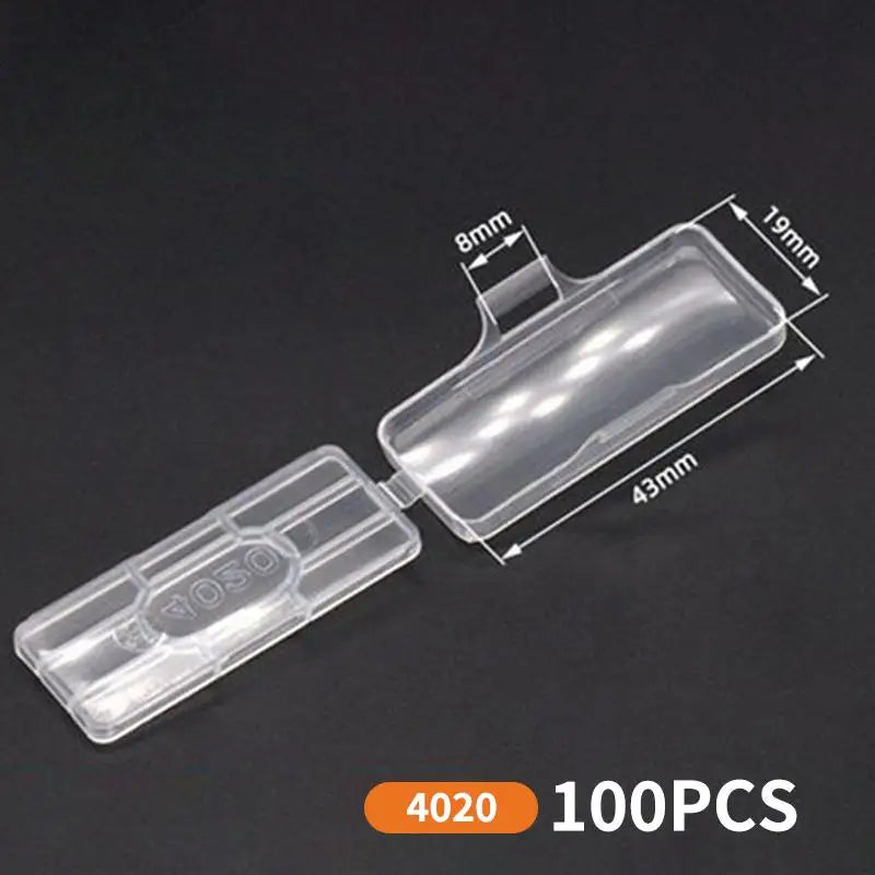 Cable Tie Marker Label Tags Plastic Name Sign Holder Box Office Home Qme A4
