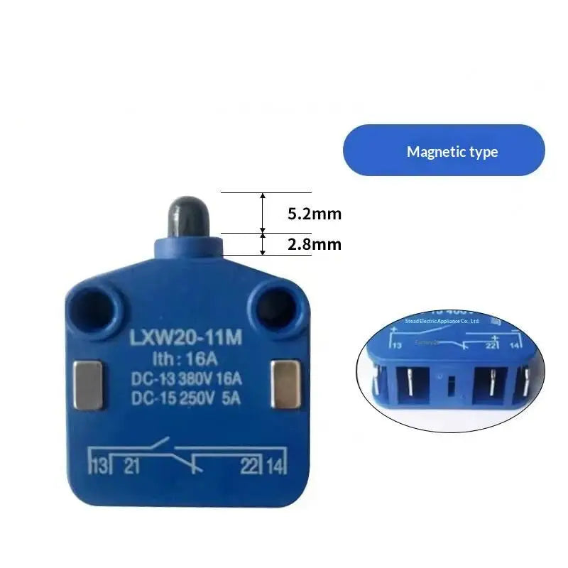 LXW20-11/M Limit Switch Stroke PUSH Slug Column Micro Travel Silver Contact Blue 16A 1NO 1NC Qme A3