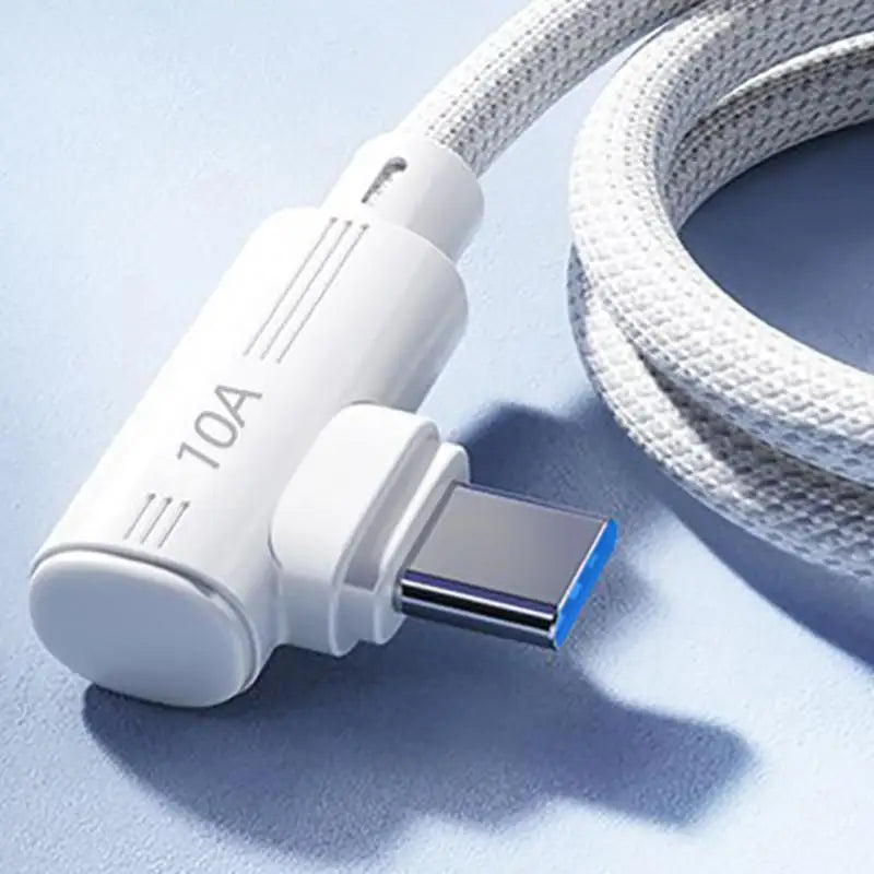 240W Fast Charging USB C Elbow Data Cable Supports Quick Charge Qme