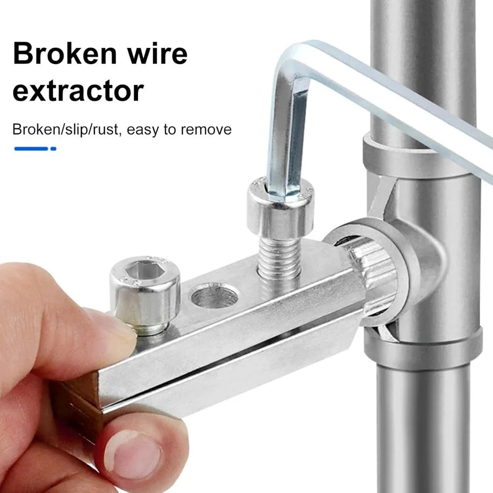 4/6 Point Broken Wire Extractor Water Pipe Breakage Broken Wire Slide Tooth Broken End Remover Faucet Angle Valve Repair Tool Qme