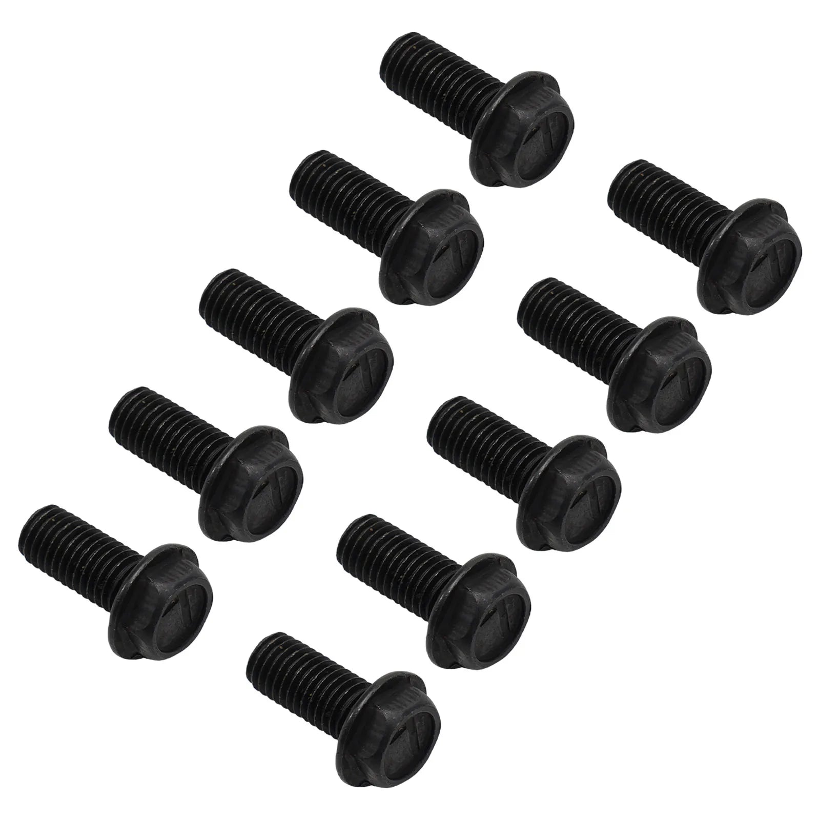 10 Pcs Saw Blade Screw M8 M7 M6 Left Hand Thread Hex Flange 6mm/7mm/ 8mm For Cutting Machine High Strength And Hardness Qme