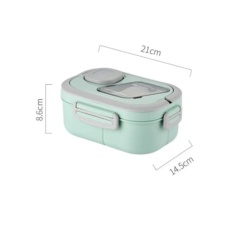 Portable Leakproof Bento Lunch Box Microwave Safe Salad Food Qme green 8 inch