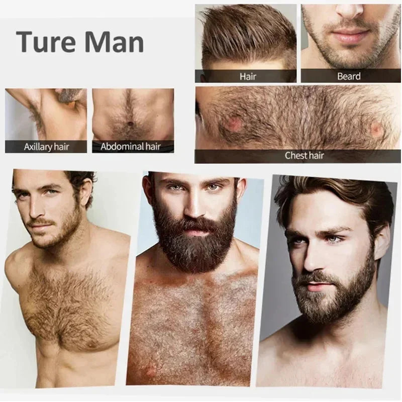 Beard Growth Oil Beard Wax Balm Hair Loss Products Leave-In Conditioner for Groomed Chest Hair Moustache Oil Beard Care Product Qme