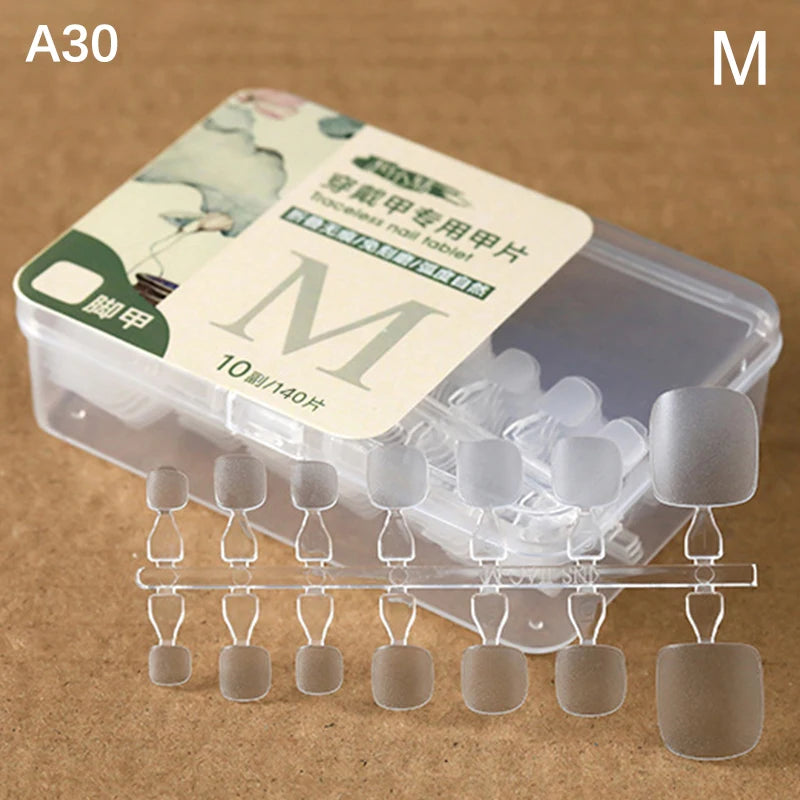 Box False Nails Press Coffin Artificial Clear Fake Nail Tips Qme A30
