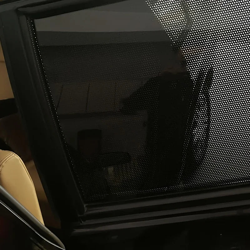Keep Your Car Cool & Private - 2pcs Car Side Window Sunshades With Static Cling Films! Qme