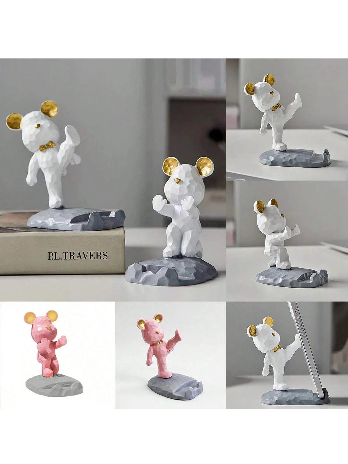 Creative Cartoon Bear Phone Stand Lazy Person's Tablet Holder Qme